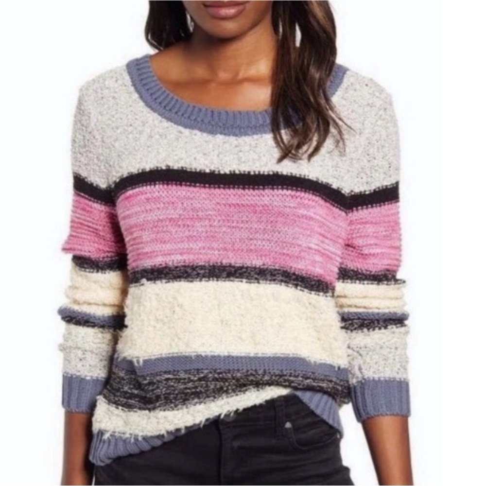 Caslon V Back or Neck Cotton Blend Sweater